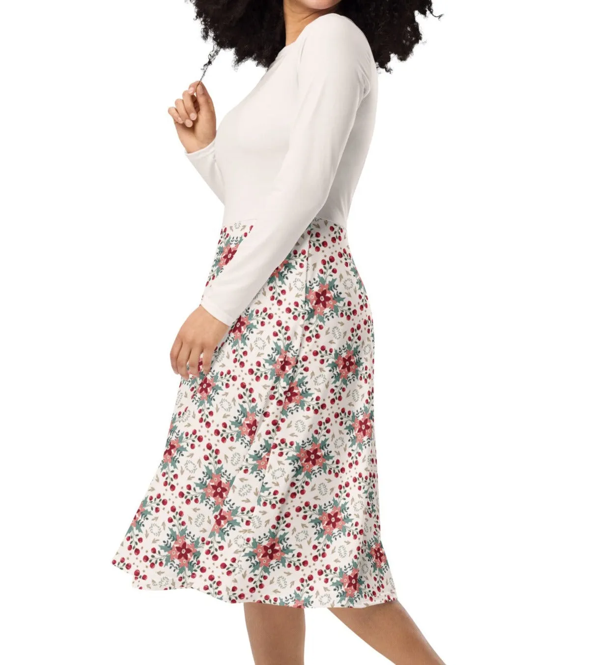 Cozy Christmas Midi Dress (S-6XL)
