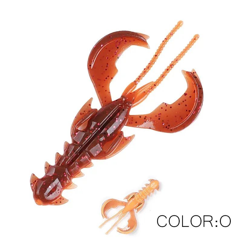 Crazy yabbie Soft Fishing Lures 65mm/10pcs 40mm/20pcs crayfish shrimp Lobster