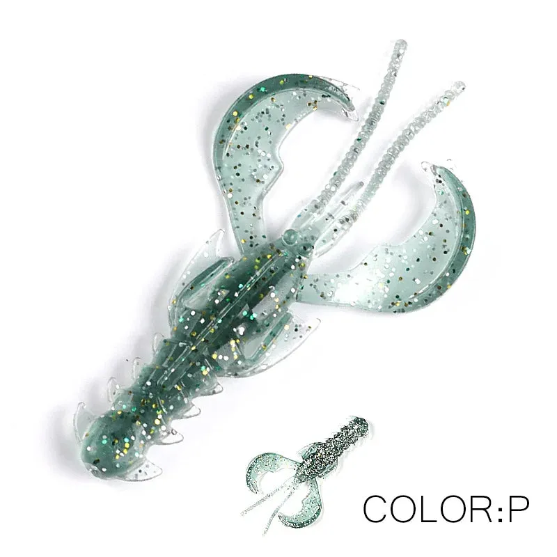 Crazy yabbie Soft Fishing Lures 65mm/10pcs 40mm/20pcs crayfish shrimp Lobster