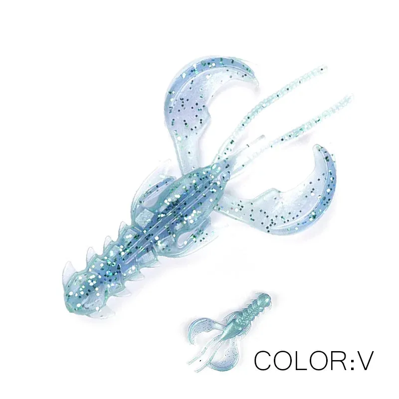 Crazy yabbie Soft Fishing Lures 65mm/10pcs 40mm/20pcs crayfish shrimp Lobster