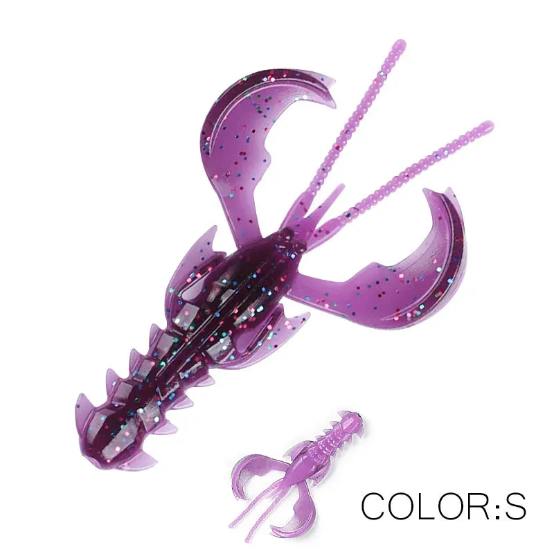 Crazy yabbie Soft Fishing Lures 65mm/10pcs 40mm/20pcs crayfish shrimp Lobster