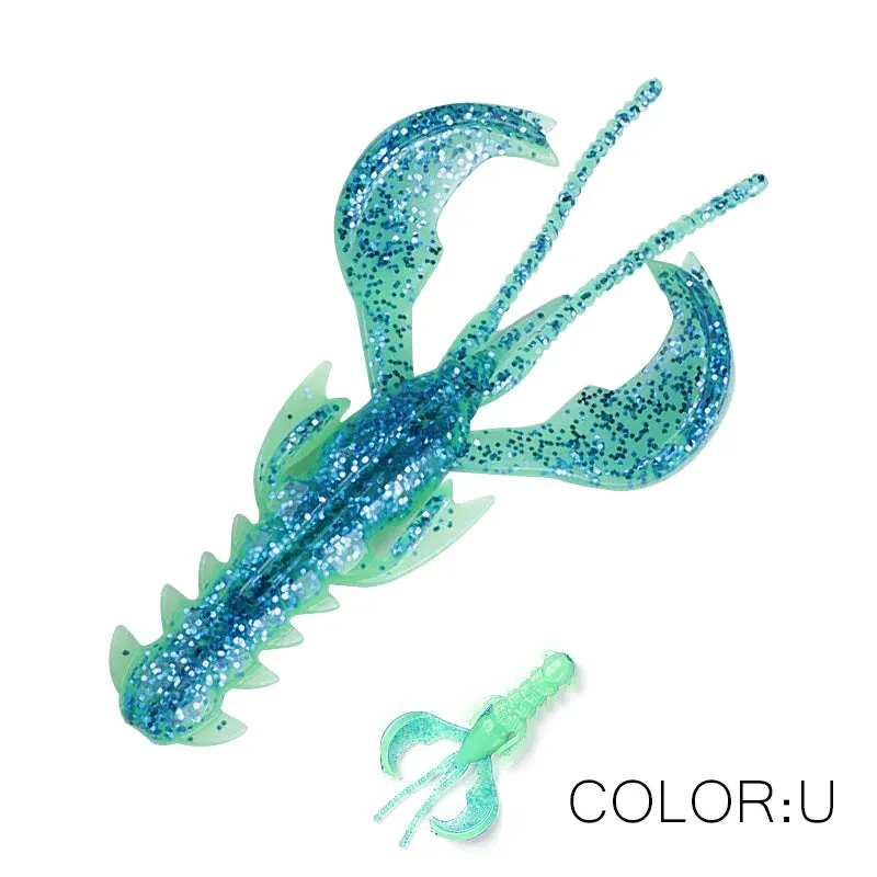 Crazy yabbie Soft Fishing Lures 65mm/10pcs 40mm/20pcs crayfish shrimp Lobster