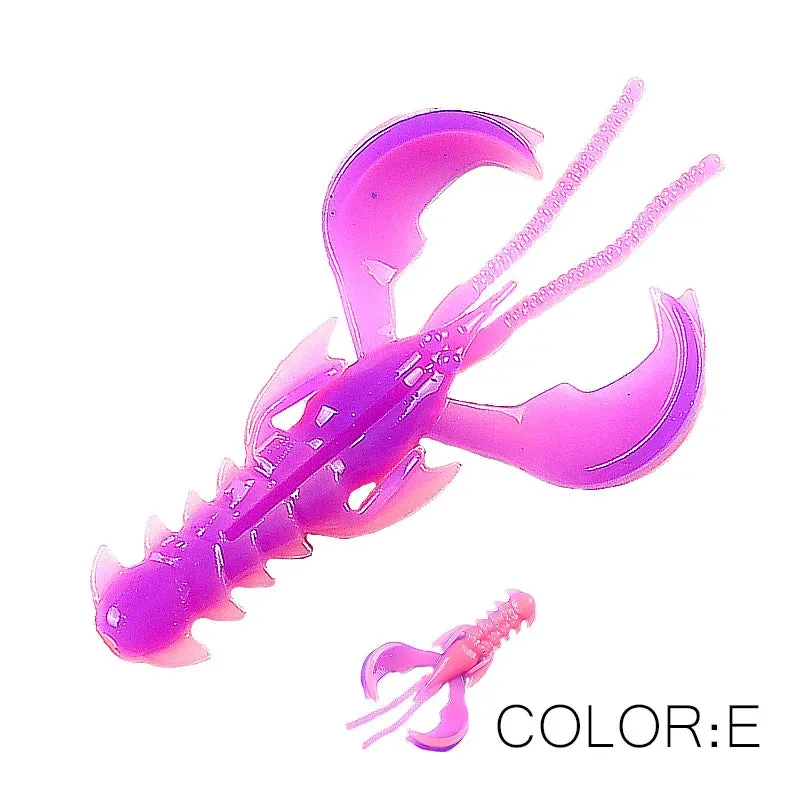 Crazy yabbie Soft Fishing Lures 65mm/10pcs 40mm/20pcs crayfish shrimp Lobster