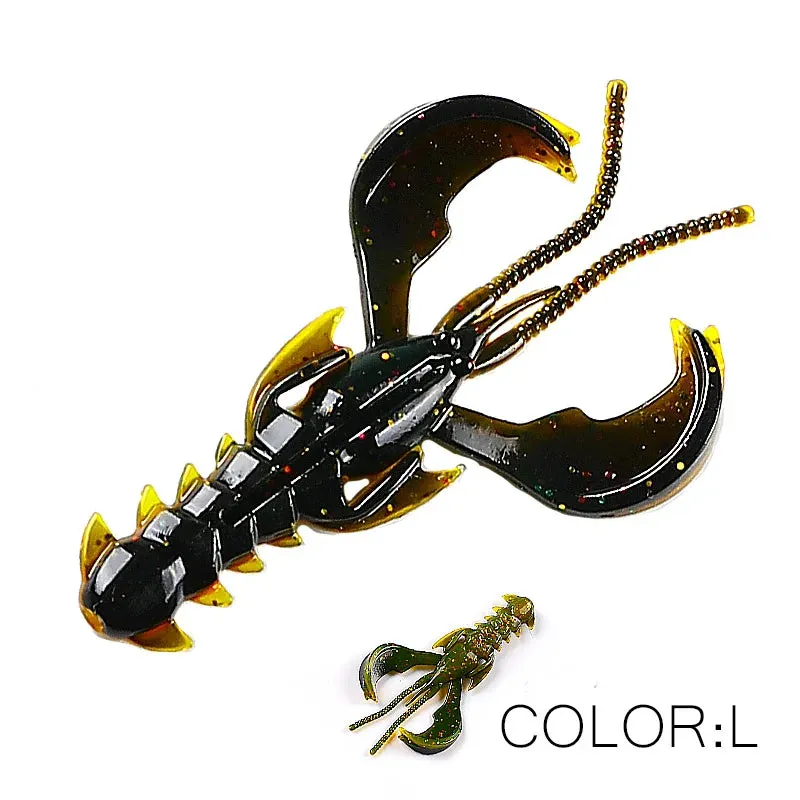 Crazy yabbie Soft Fishing Lures 65mm/10pcs 40mm/20pcs crayfish shrimp Lobster