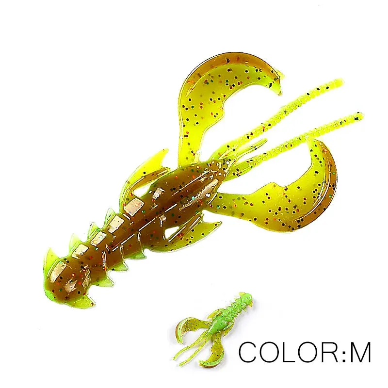 Crazy yabbie Soft Fishing Lures 65mm/10pcs 40mm/20pcs crayfish shrimp Lobster