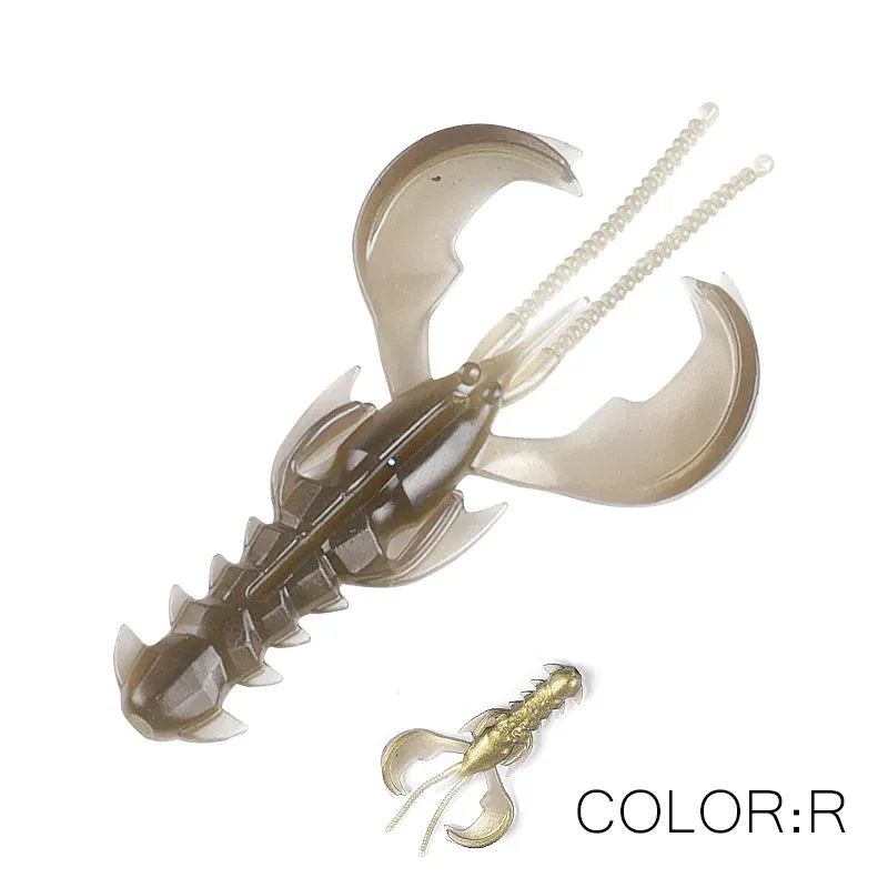 Crazy yabbie Soft Fishing Lures 65mm/10pcs 40mm/20pcs crayfish shrimp Lobster