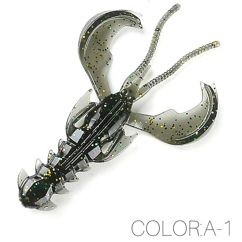 Crazy yabbie Soft Fishing Lures 65mm/10pcs 40mm/20pcs crayfish shrimp Lobster