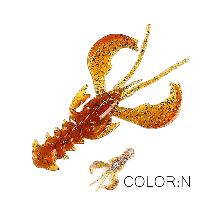 Crazy yabbie Soft Fishing Lures 65mm/10pcs 40mm/20pcs crayfish shrimp Lobster