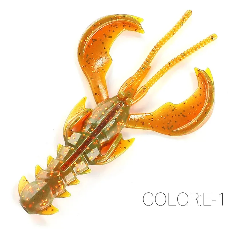 Crazy yabbie Soft Fishing Lures 65mm/10pcs 40mm/20pcs crayfish shrimp Lobster