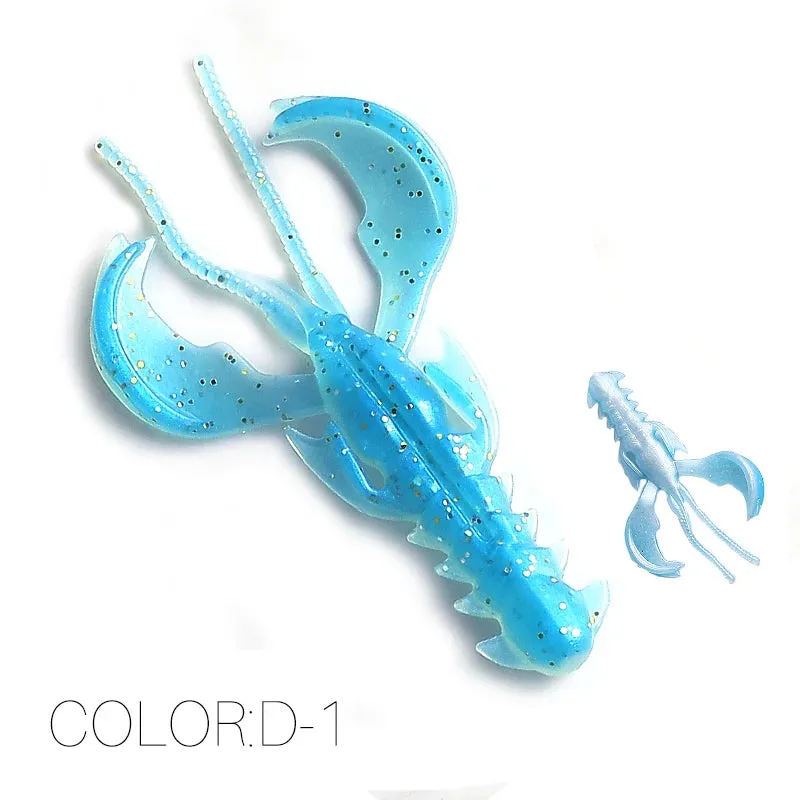 Crazy yabbie Soft Fishing Lures 65mm/10pcs 40mm/20pcs crayfish shrimp Lobster