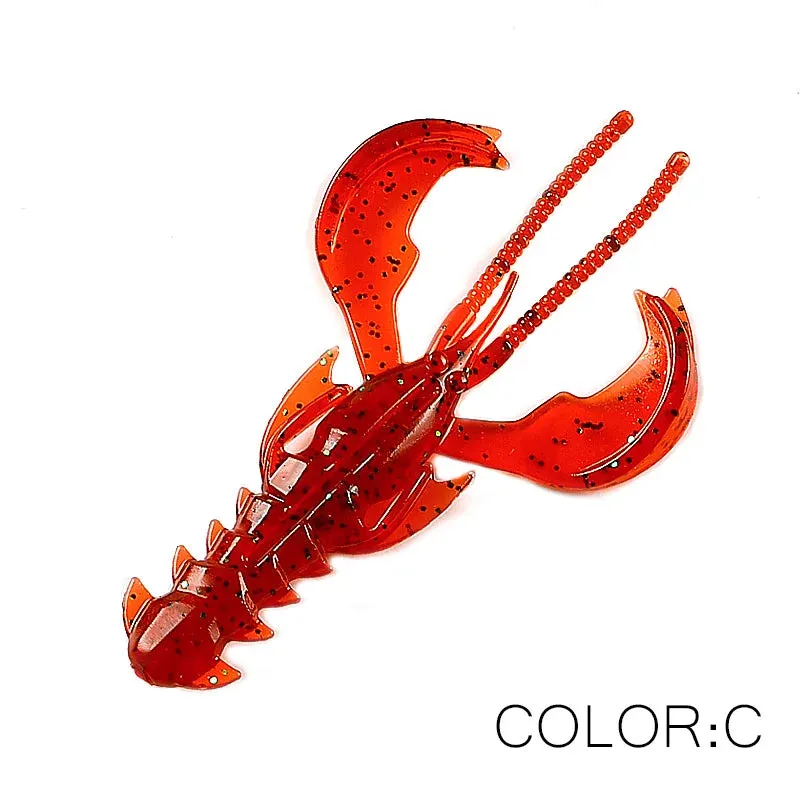 Crazy yabbie Soft Fishing Lures 65mm/10pcs 40mm/20pcs crayfish shrimp Lobster
