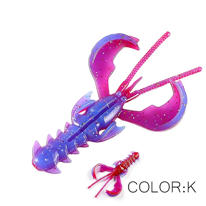 Crazy yabbie Soft Fishing Lures 65mm/10pcs 40mm/20pcs crayfish shrimp Lobster