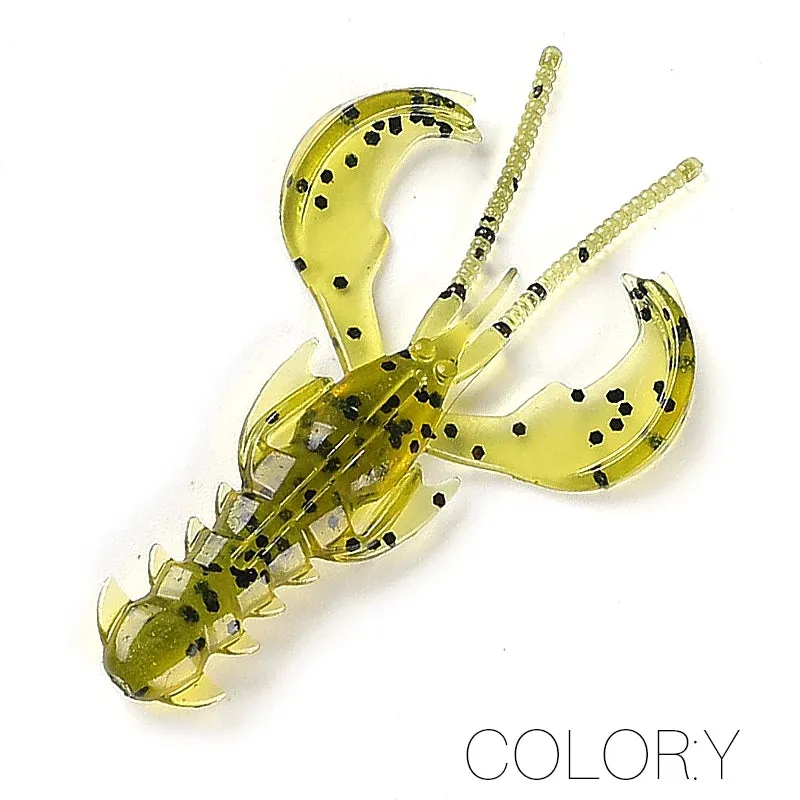 Crazy yabbie Soft Fishing Lures 65mm/10pcs 40mm/20pcs crayfish shrimp Lobster