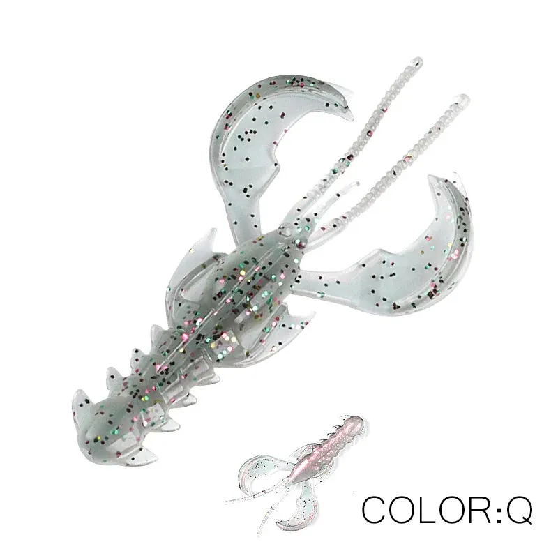 Crazy yabbie Soft Fishing Lures 65mm/10pcs 40mm/20pcs crayfish shrimp Lobster