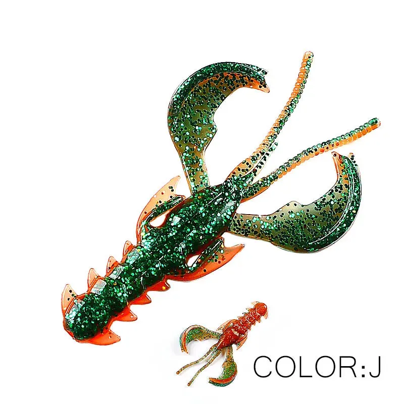 Crazy yabbie Soft Fishing Lures 65mm/10pcs 40mm/20pcs crayfish shrimp Lobster