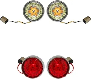 Custom Dynamics Bullet Style ProBeam Turn Signal Insert Kit w/Chrome Bezels