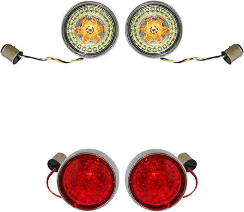 Custom Dynamics Bullet Style ProBeam Turn Signal Insert Kit w/Chrome Bezels