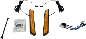 Custom Dynamics LED Front Fork Lightz™ Amber/Black