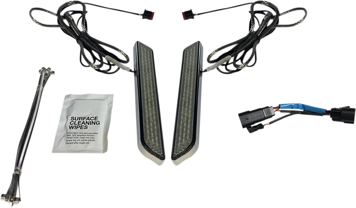 Custom Dynamics LED Front Fork Lightz™ Smoke/Chrome