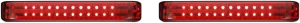 Custom Dynamics PB-SBSEQ-SS6-CR Probeam Sequential LED Saddlebag Light - Chrome With Red Lens