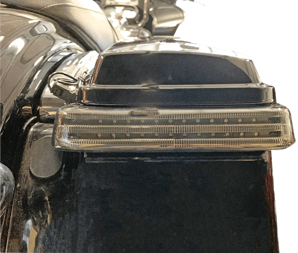 Custom Dynamics PB-SBSEQ-SS6-CS Probeam Sequential LED Saddlebag Light - Chrome With Smoke  Lens