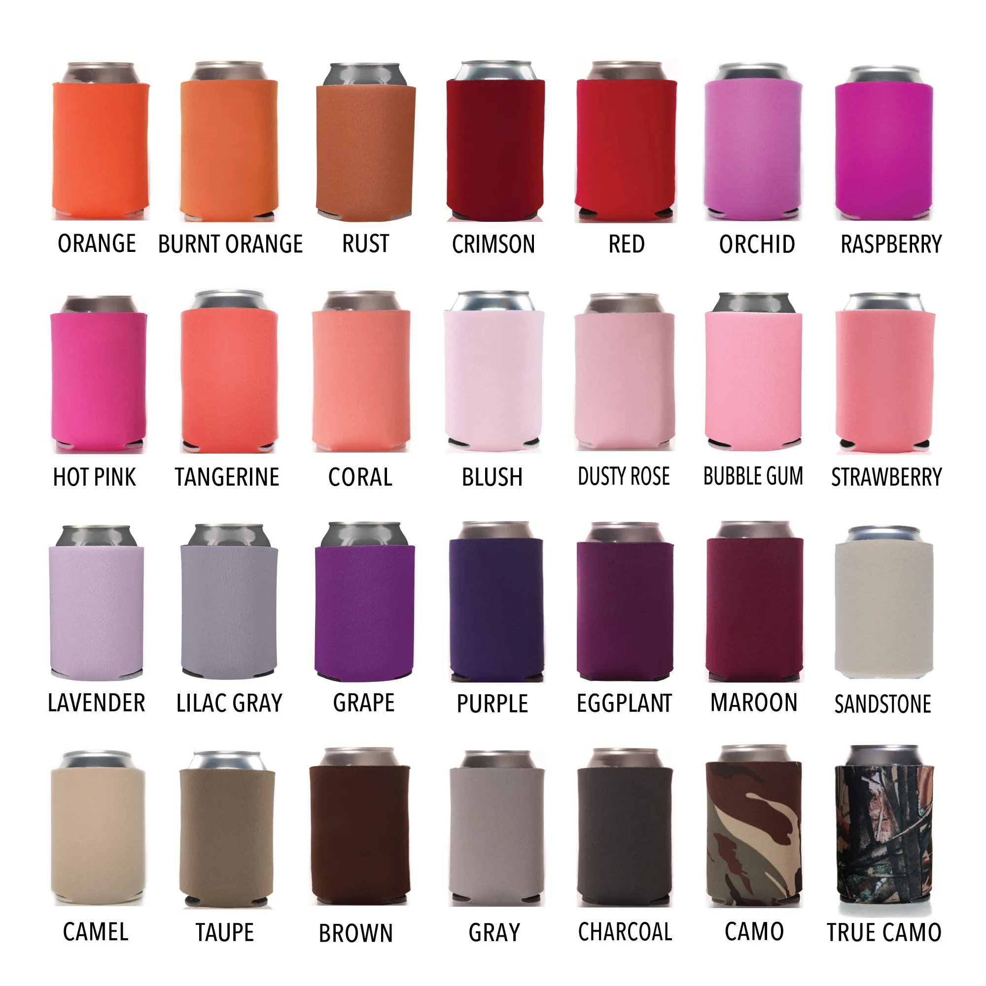 Custom Full-Color Regular 12oz Wedding Can Cooler