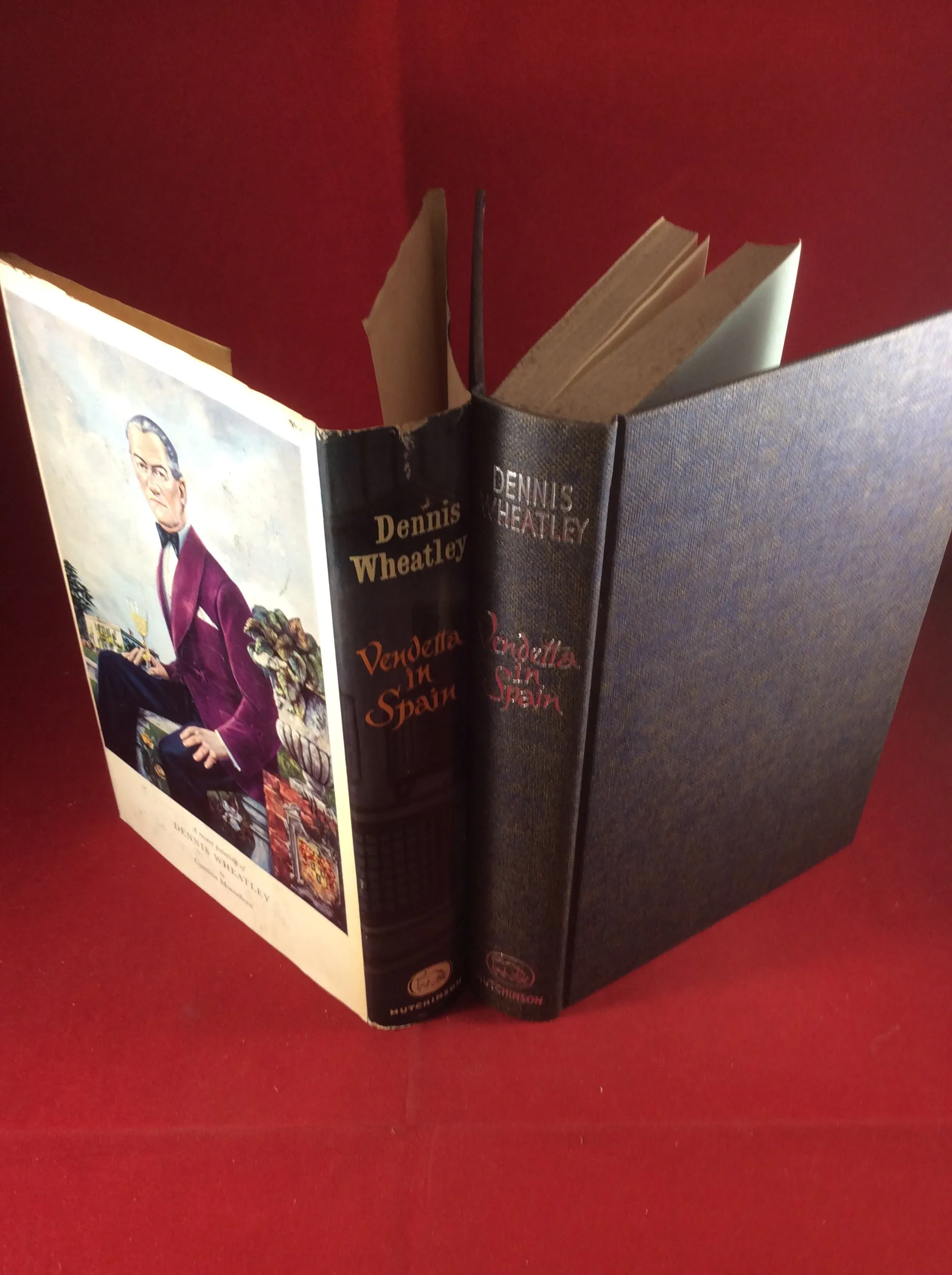 Dennis Wheatley, Vendetta in Spain, Hutchinson, 1961, First Edition, Signed and Inscribed.