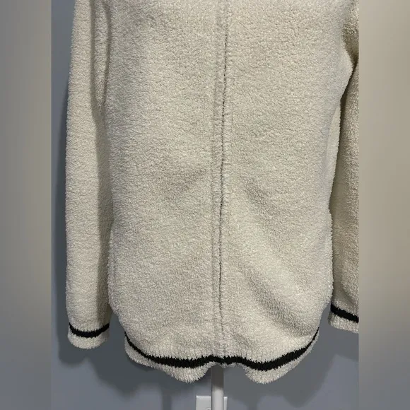 Disney collection Cream Hooded Zip-Up Jacket with Black and Red Accent