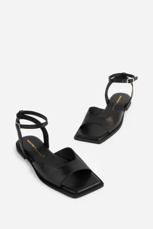 DIVE LEATHER SQUARE TOE SANDAL