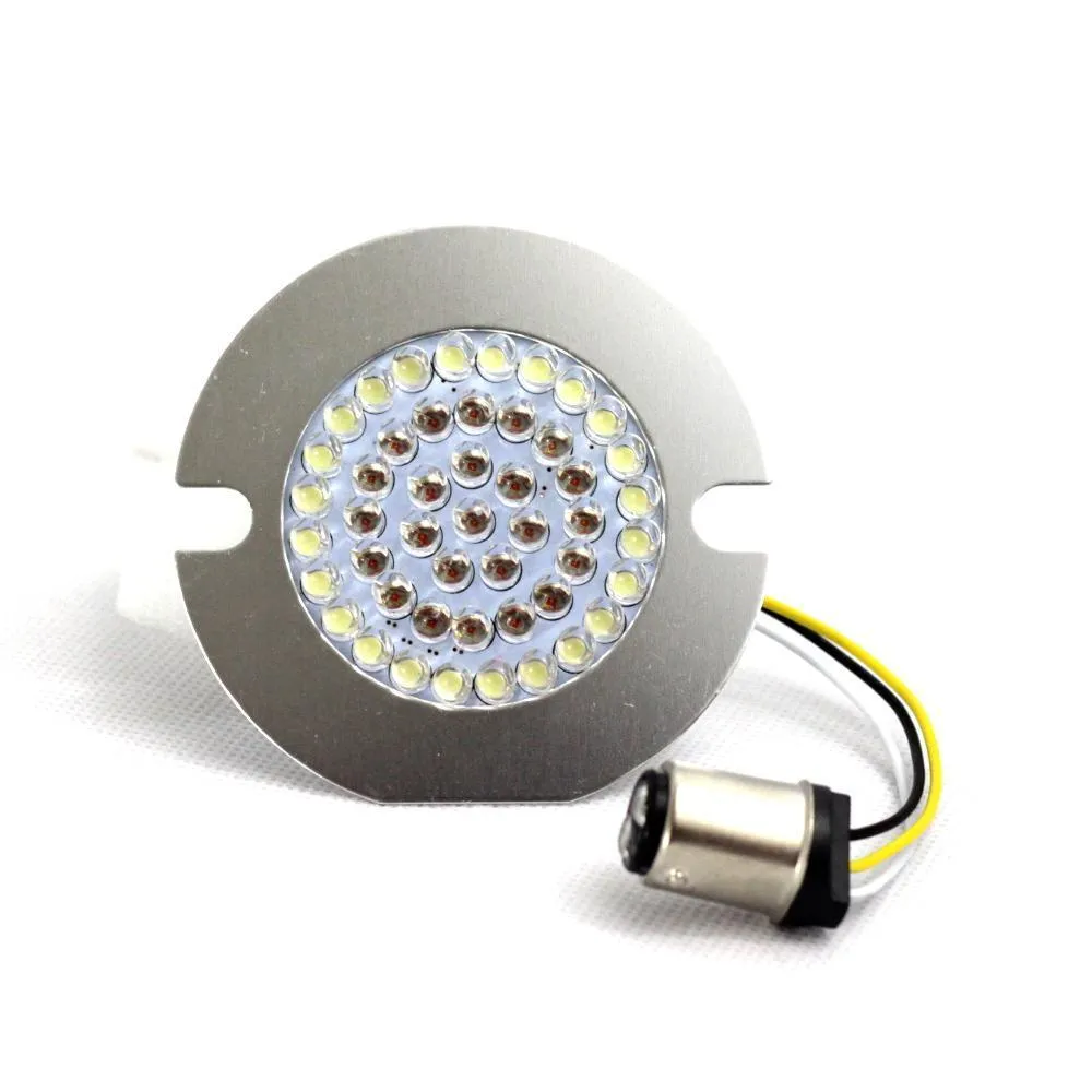 Eagle Lights 3 1/4" Front and Rear LED Turn Signal Kit for Harley Davidson Motorcycles - Generation I / Red Rear Turn Signals