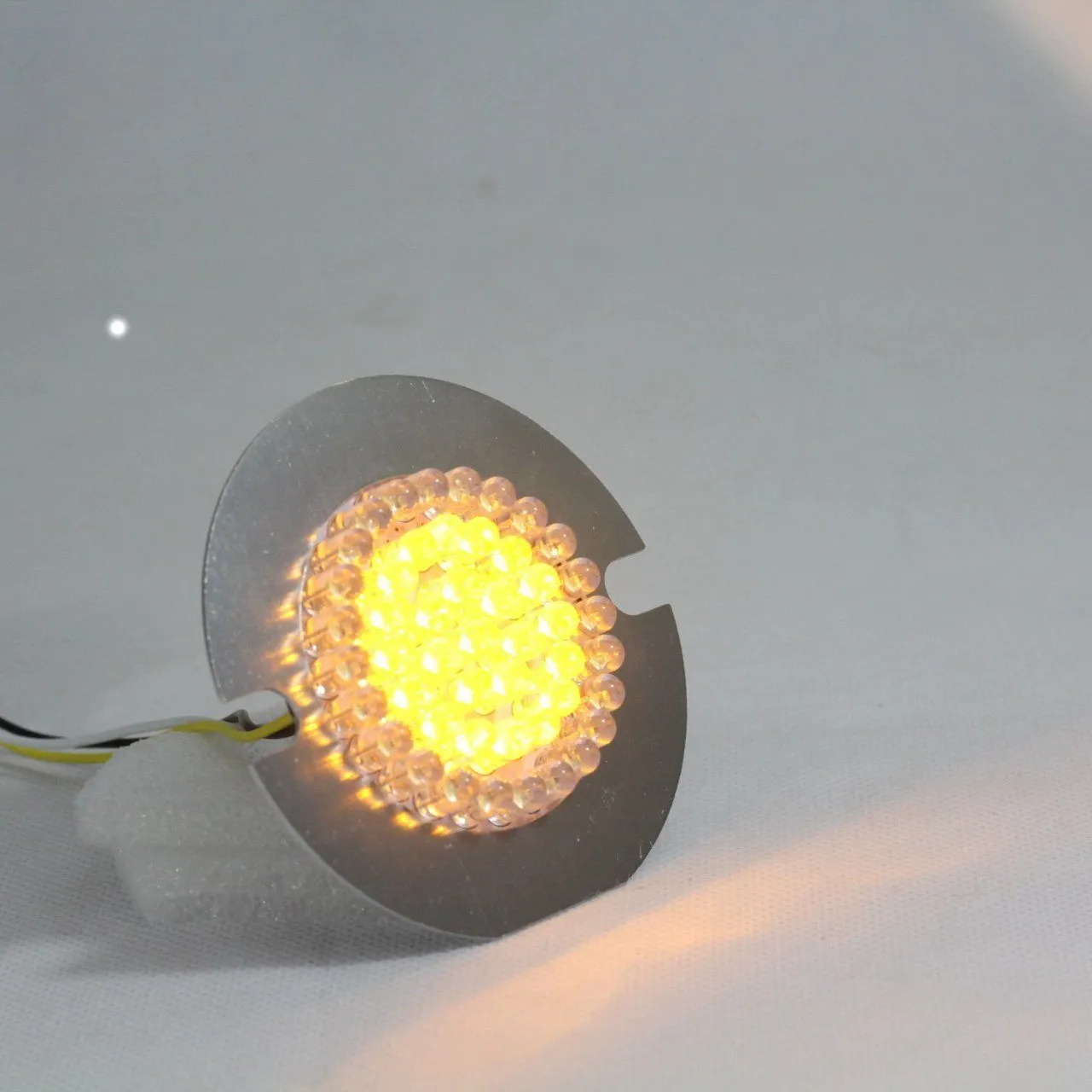 Eagle Lights 3 1/4" Front and Rear LED Turn Signal Kit for Harley Davidson Motorcycles - Generation I / Red Rear Turn Signals