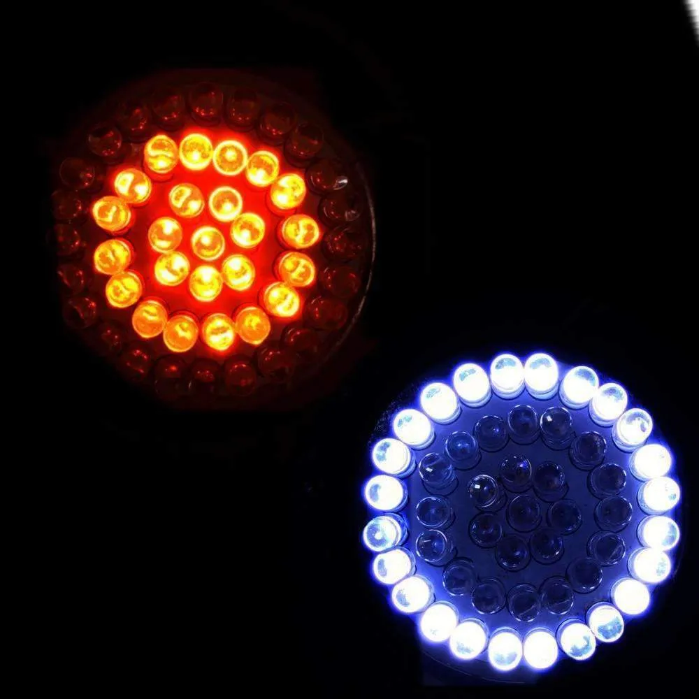 Eagle Lights 3 1/4" Front and Rear LED Turn Signal Kit for Harley Davidson Motorcycles - Generation I / Red Rear Turn Signals