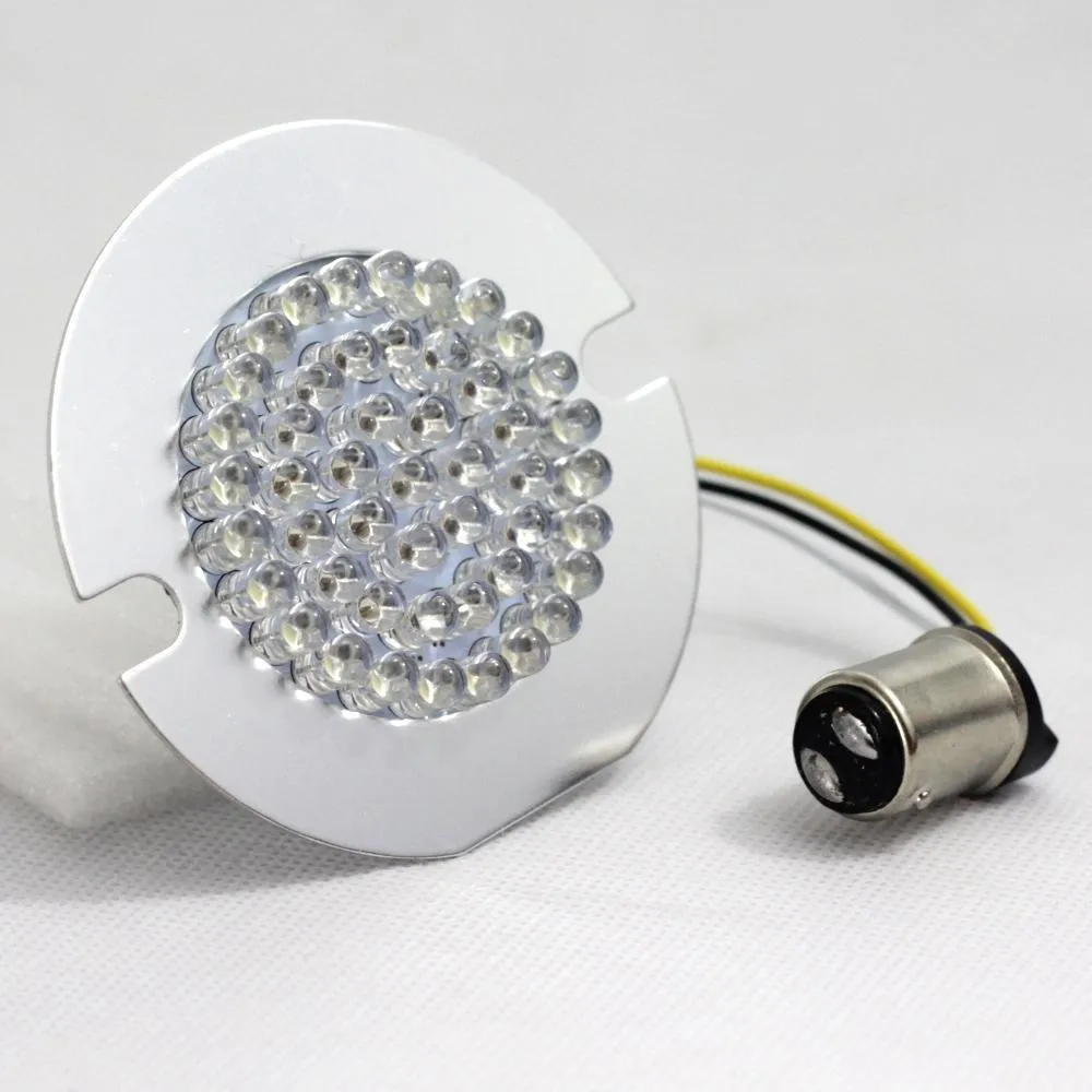 Eagle Lights 3 1/4" Front and Rear LED Turn Signal Kit for Harley Davidson Motorcycles - Generation I / Red Rear Turn Signals