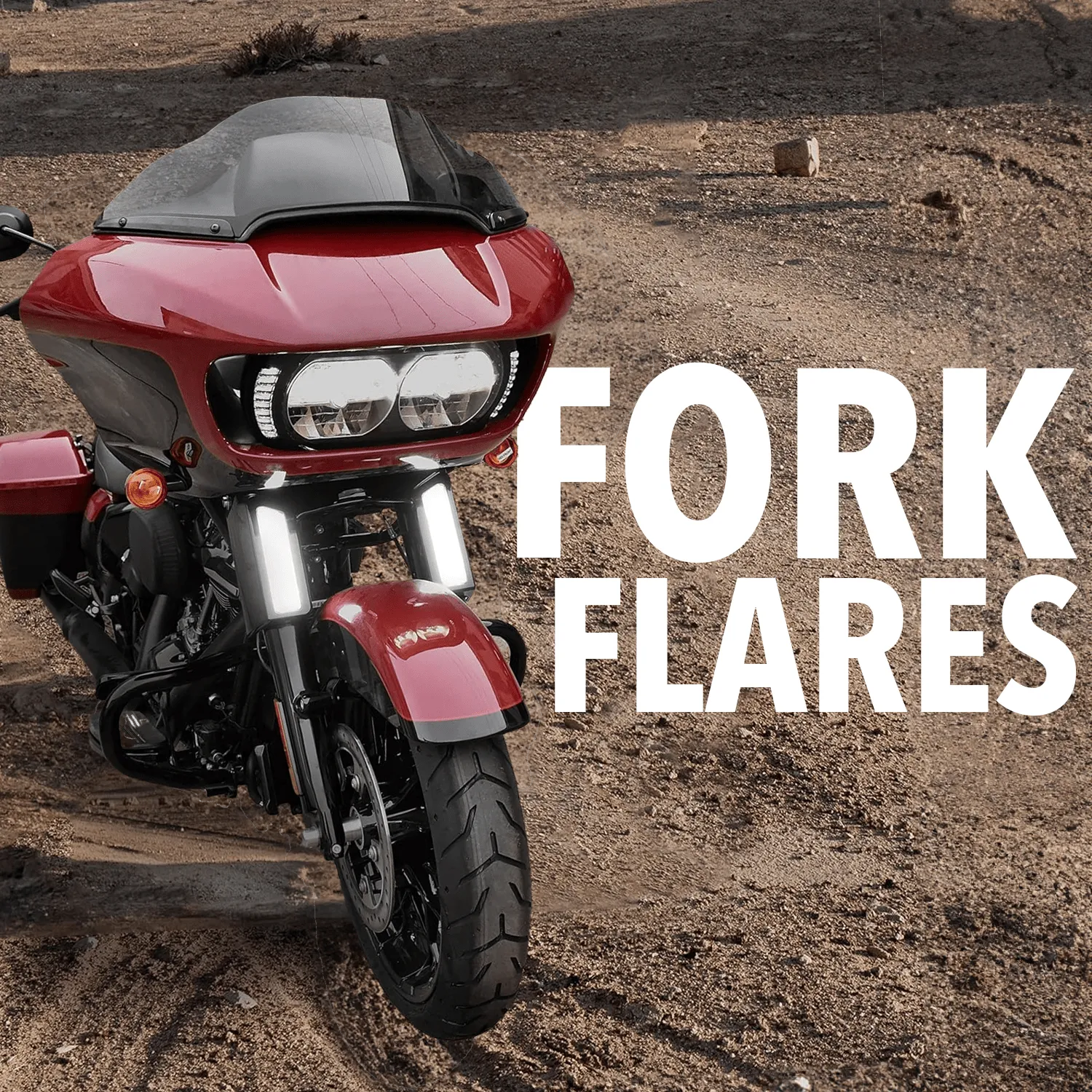 Eagle Lights LED FORKFLARES™ Light Cover for 2015 to Current Harley Davidson Road Glide Models