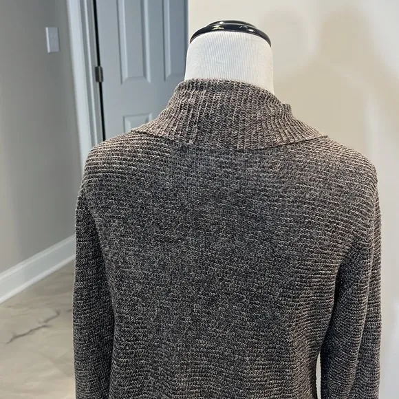 Eileen Fisher Brown Open Front Cardigan