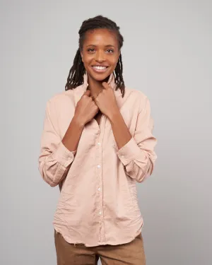 eileen woven button up - vintage peach