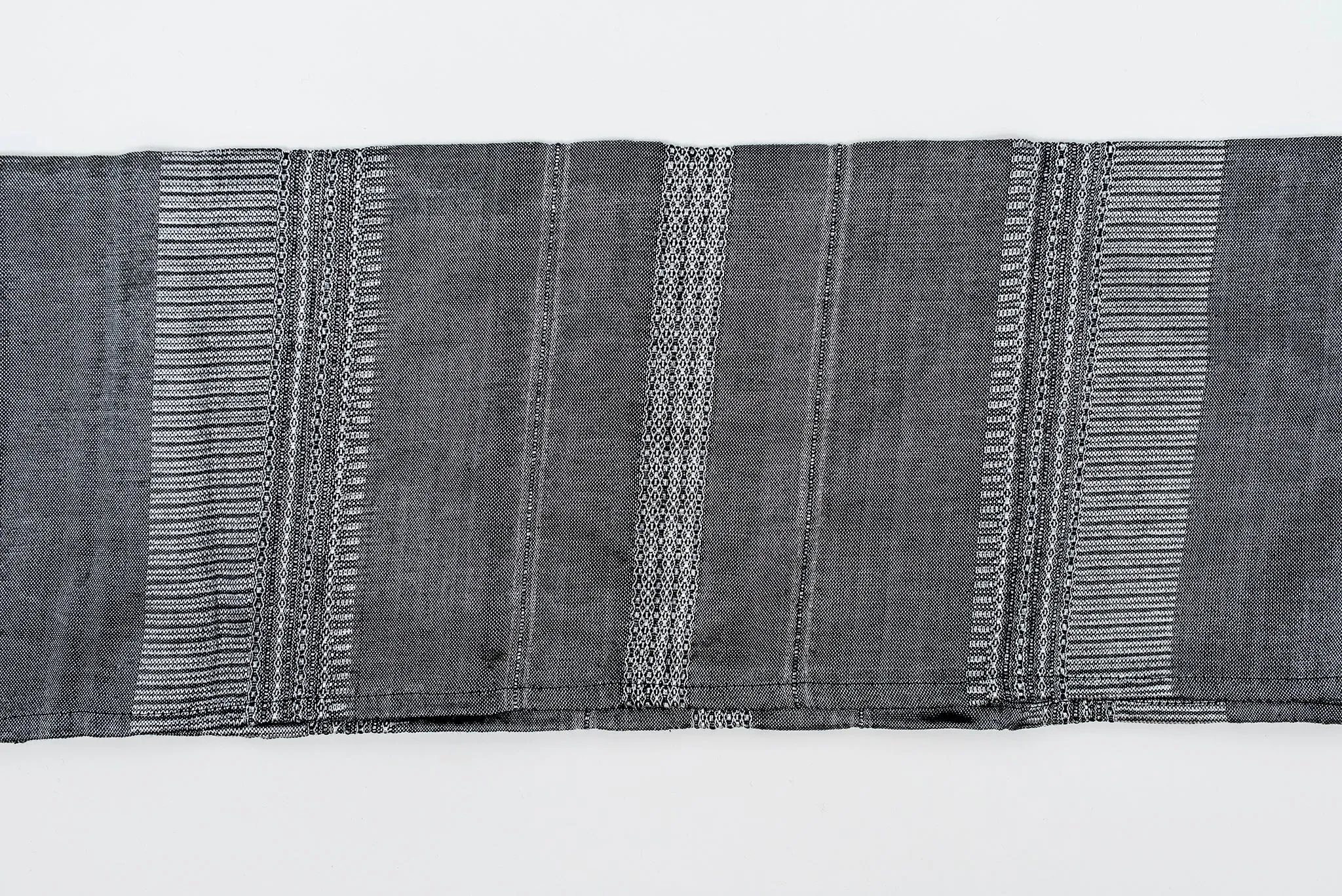 Elia - Silk Tallit - Silver on Gray
