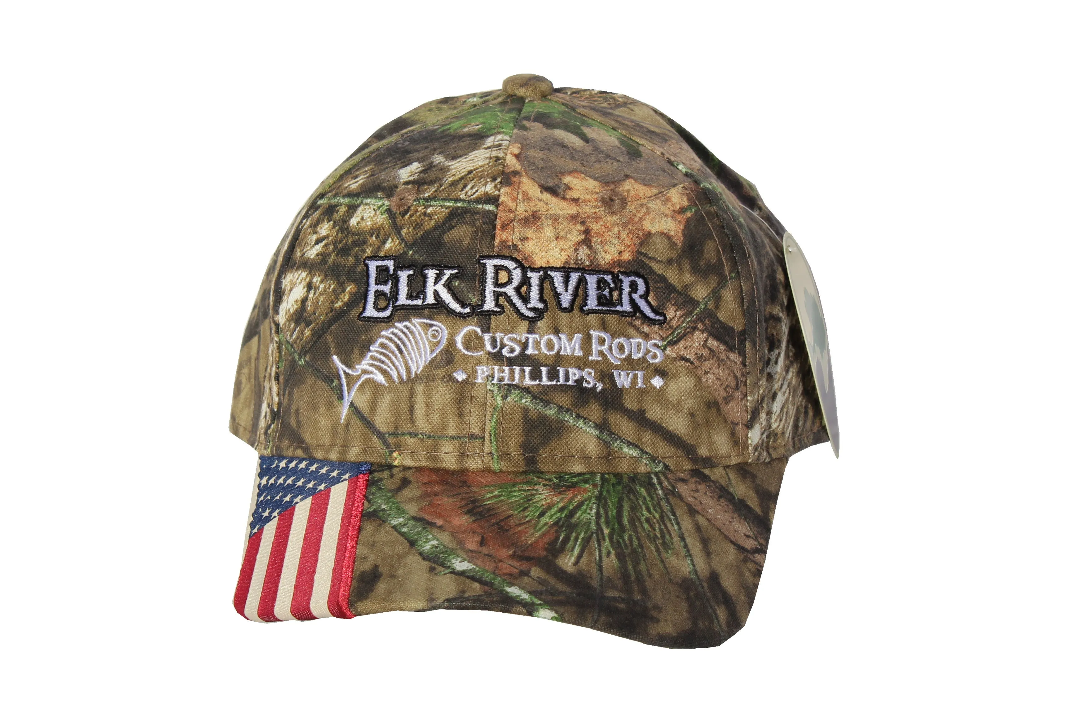 Elk River Custom Rods American Flag Camo Hat