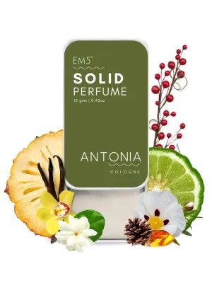 EM5™ Antonia | Solid Perfume for Men | Alcohol Free Strong lasting fragrance | Woody Earthy Spicy | Goodness of Beeswax   Shea Butter
