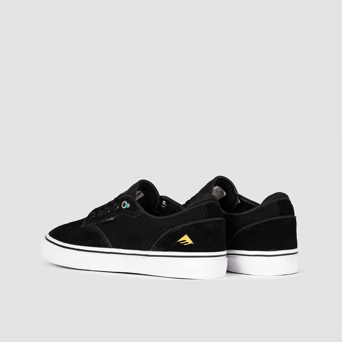 Emerica Dickson Shoes - Black/White/Gold