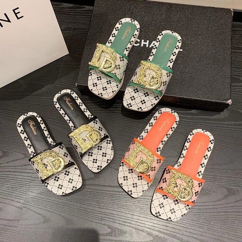 Everyday Gold Accent Slippers