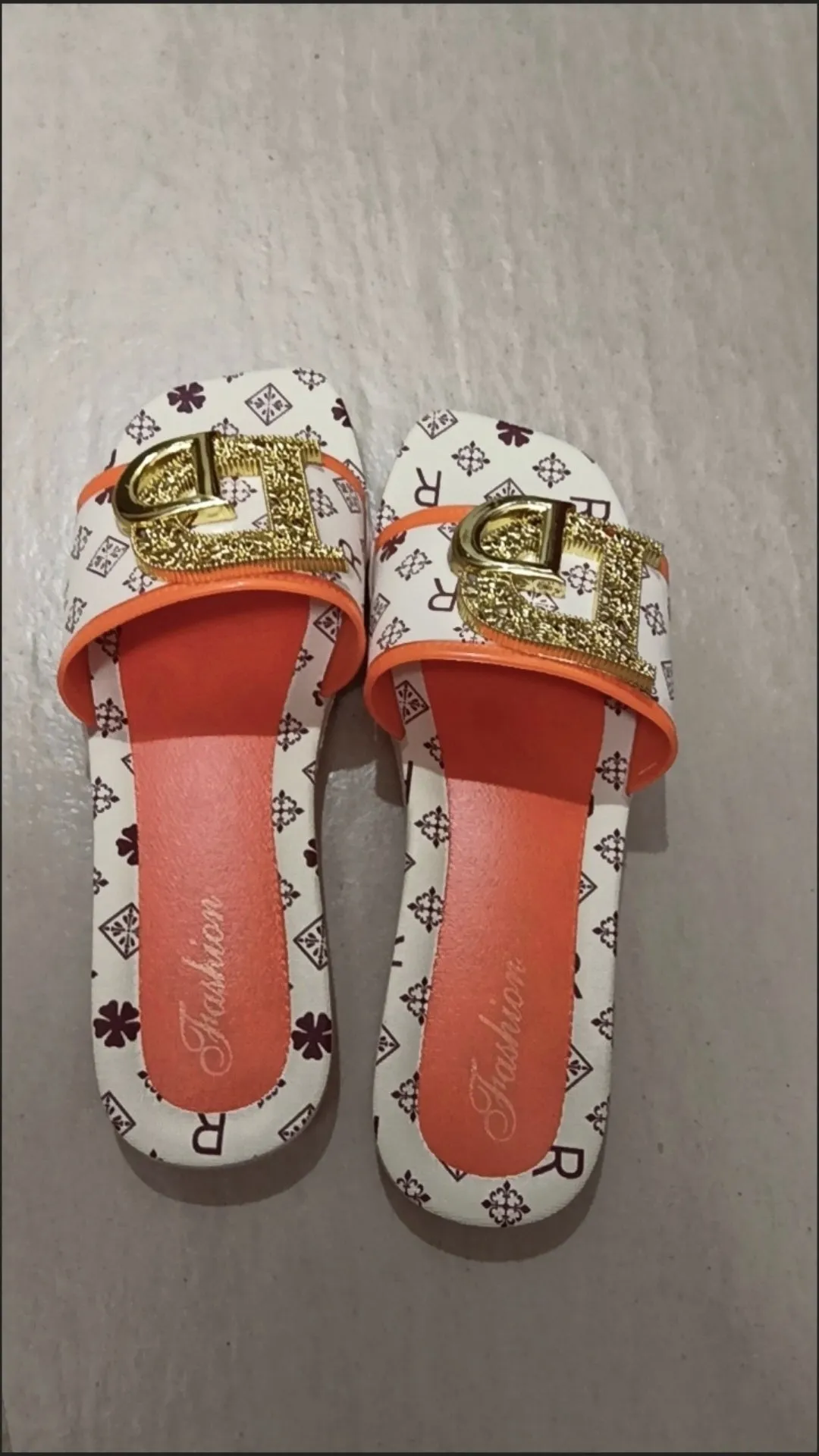Everyday Gold Accent Slippers