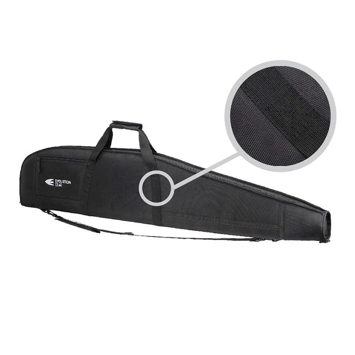 Evolution Gear 52 Inch Rifle Soft Case Gun Bag with Thick Padding and 1680D Exterior Black