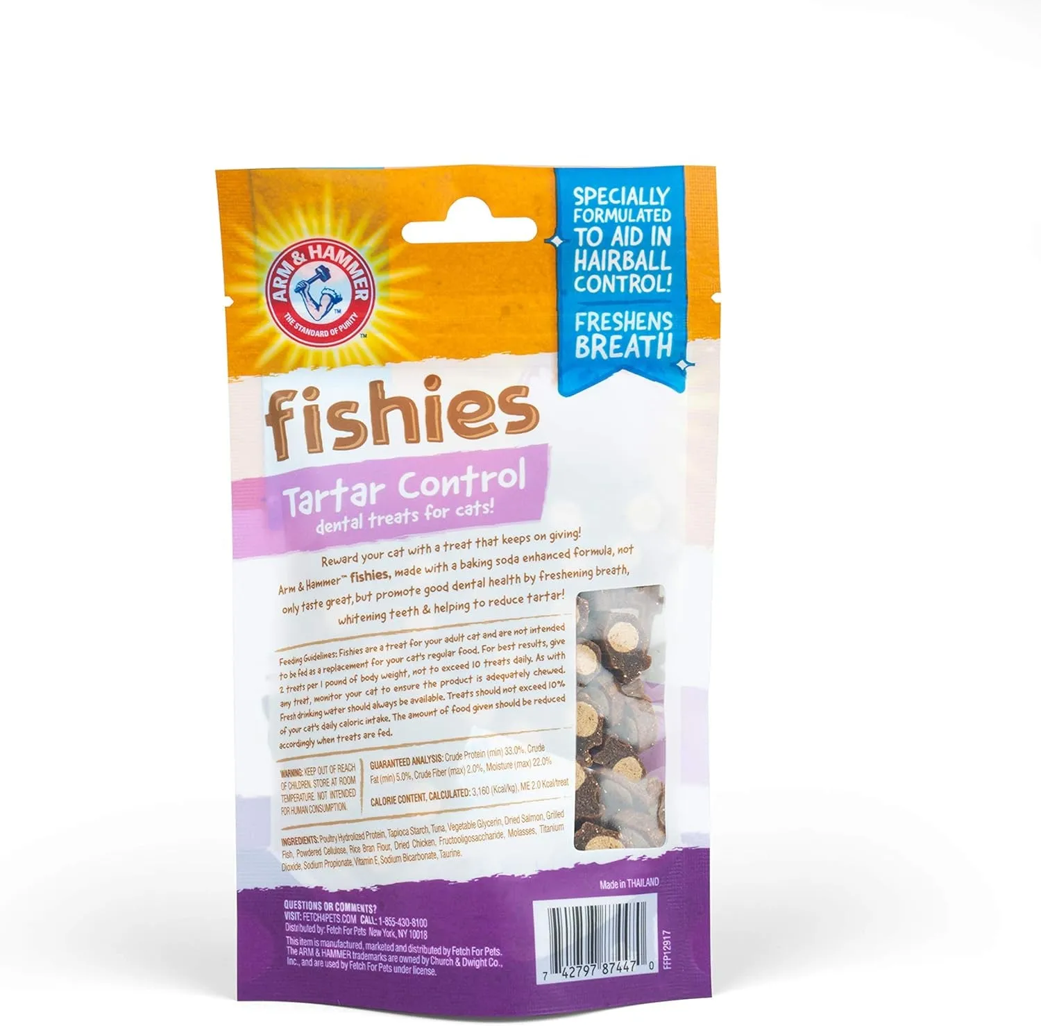 for Pets Cat Dental Treats - Tartar Control Cat Treats for Cat Dental Health, Cat Dental Care Arm and Hammer Treats for Fresh Breath, Cat Teeth Treats for Cats, Arm and Hammer Dental Chews for Cats