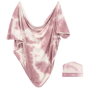 Forever Swaddle   Hat Set: Pink Tie-Dye