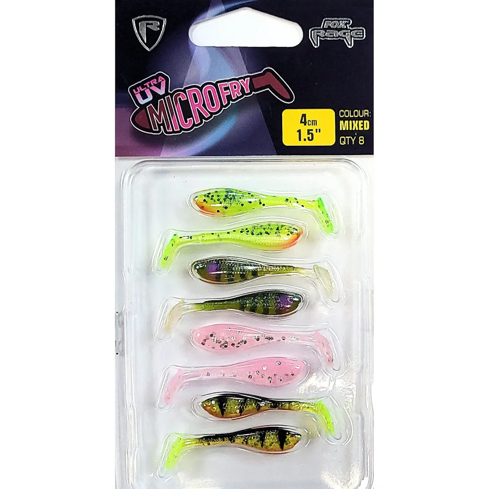 Fox Rage Micro Fry Mixed UV Colours - 4cm