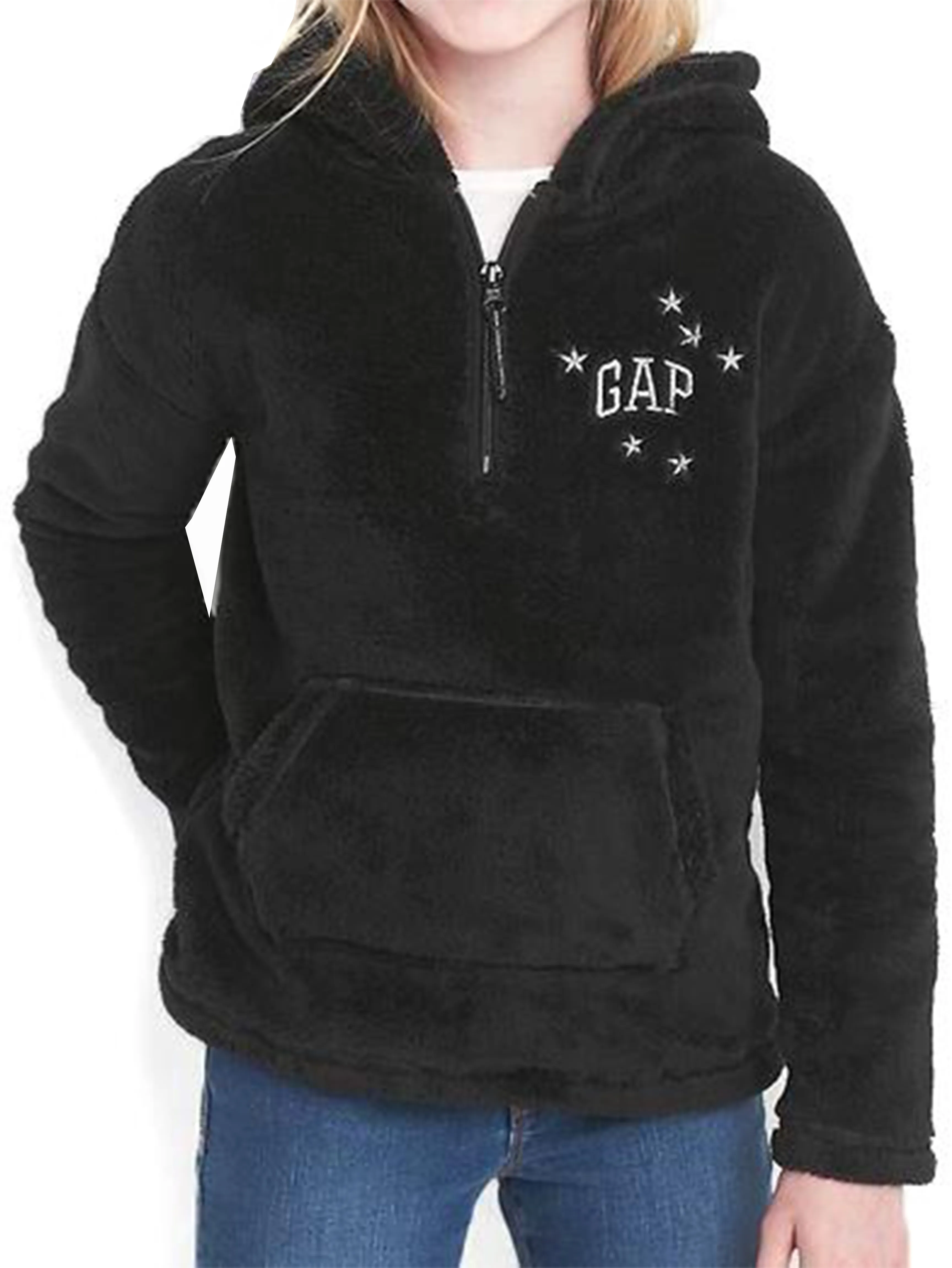 G Cozy logo half-zip hoodie