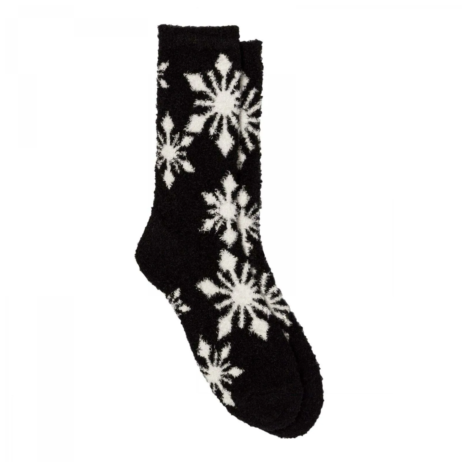Gilligan & O'Malley Women's Snowflake Fuzzy Cozy Crew Socks