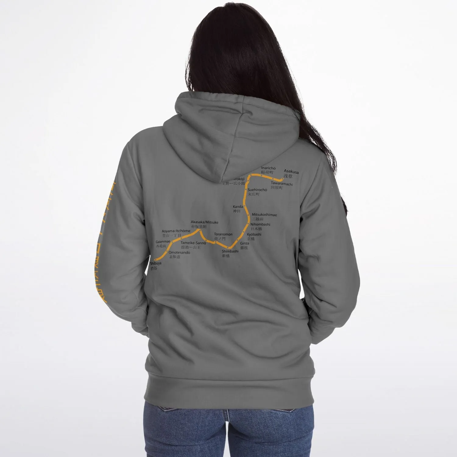 Ginza Line Ultra-Soft Microfleece Zip Hoodie