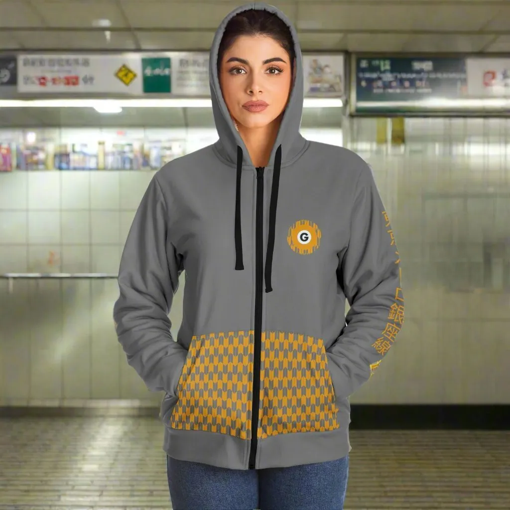 Ginza Line Ultra-Soft Microfleece Zip Hoodie